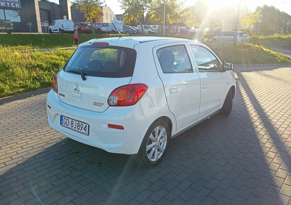 Mitsubishi Space Star cena 29800 przebieg: 75400, rok produkcji 2018 z Gdańsk małe 137